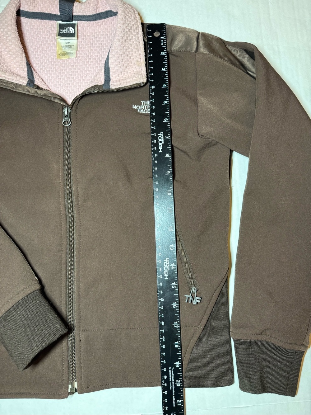 Vintage Y2K The North Face Women’s Small Brown Pink Full Zip Jacket TNF Gorpcore - Picture 5 of 7